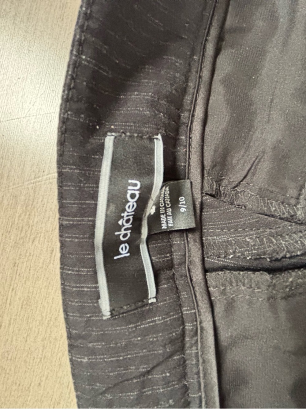 le chateau Black Pinstripe Women’s pantsuit - Picture 6 of 13
